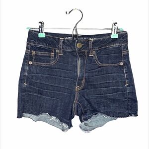 AEO Super Stretch Denim Short  Dark Wash Size 6